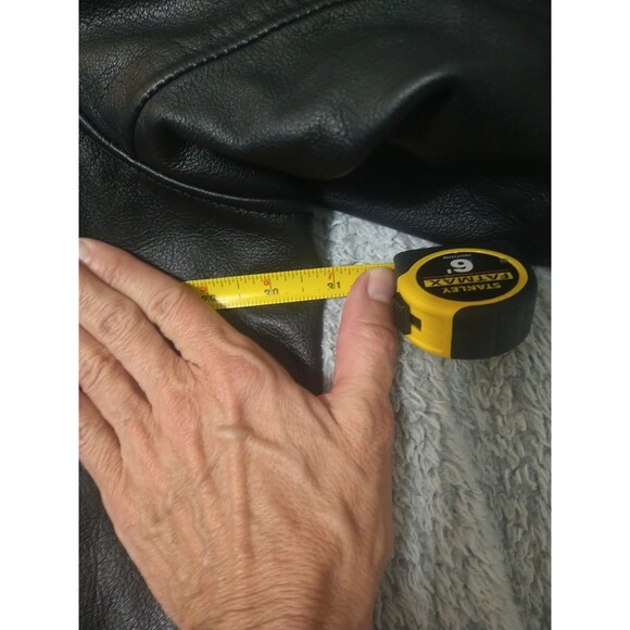 Harley Davidson Leather Detachable Faux Fur Mens Jacket Nwt 4x Black Y2K... - Picture 11 of 16